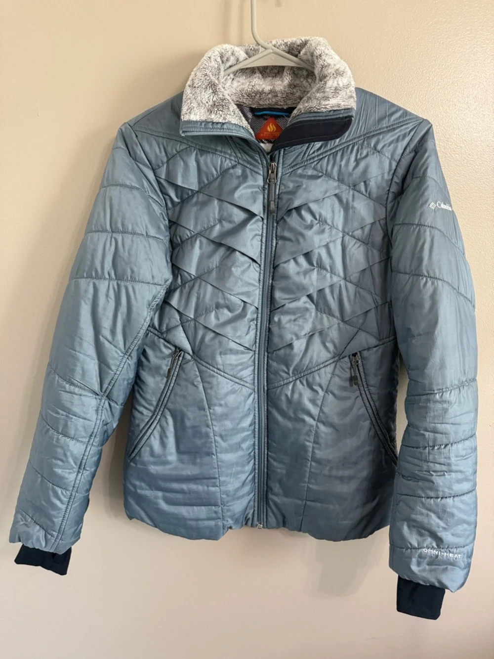 Columbia‎ Kaleidaslope II Interchange Omni Heat Winter Coat Metal Blue Women's S